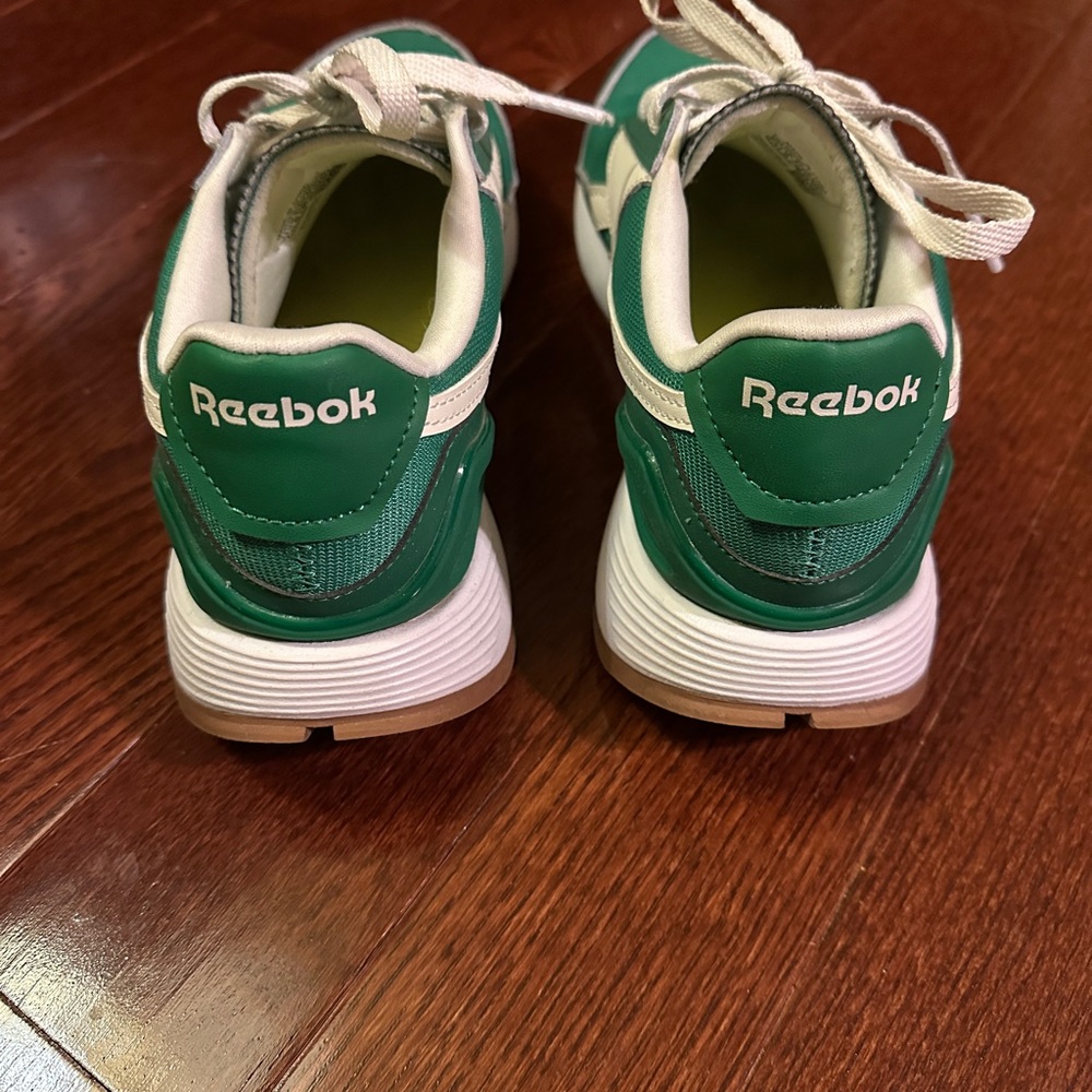 Reebok Green and White Athletic Shoes - Picture 3 of 7